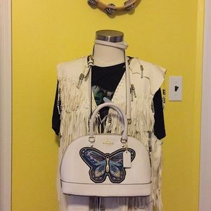 Coach Leather Butterfly Bag